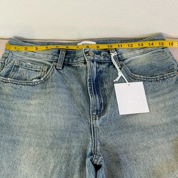 Anthropologie Pistola Bowie Bowed Lexi Barrel Leg Straight Jeans Size 28 NWT - Picture 5 of 10